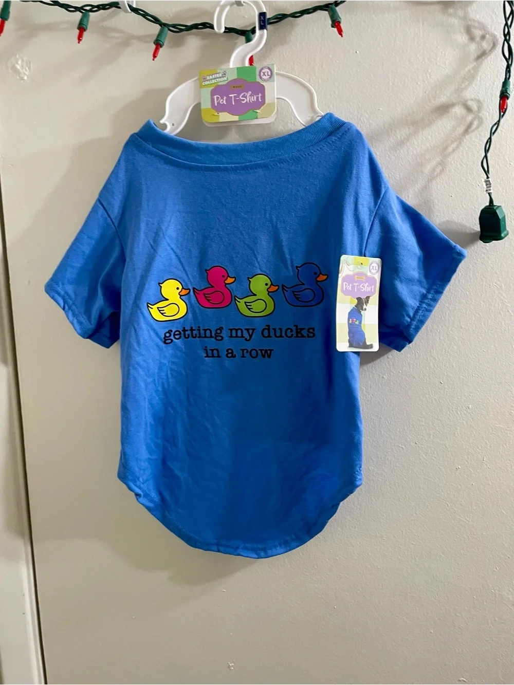 Pet Blue 'Getting My Ducks in a Row' T-Shirt XL Size See Chart For Fit NWT